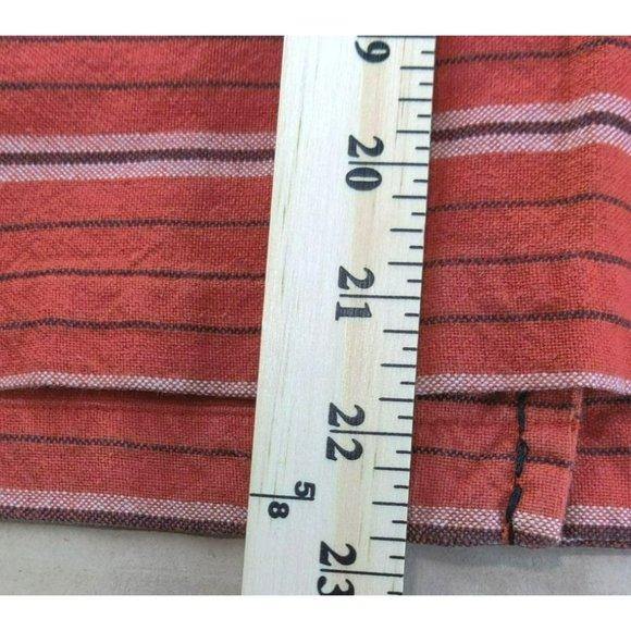 Chico's Design Size 1 Fits Women's M/L Cotton Striped Floral Embroidery Jacket - Picture 14 of 16